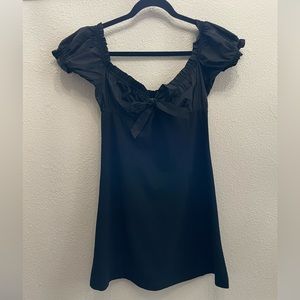 Black mini dress